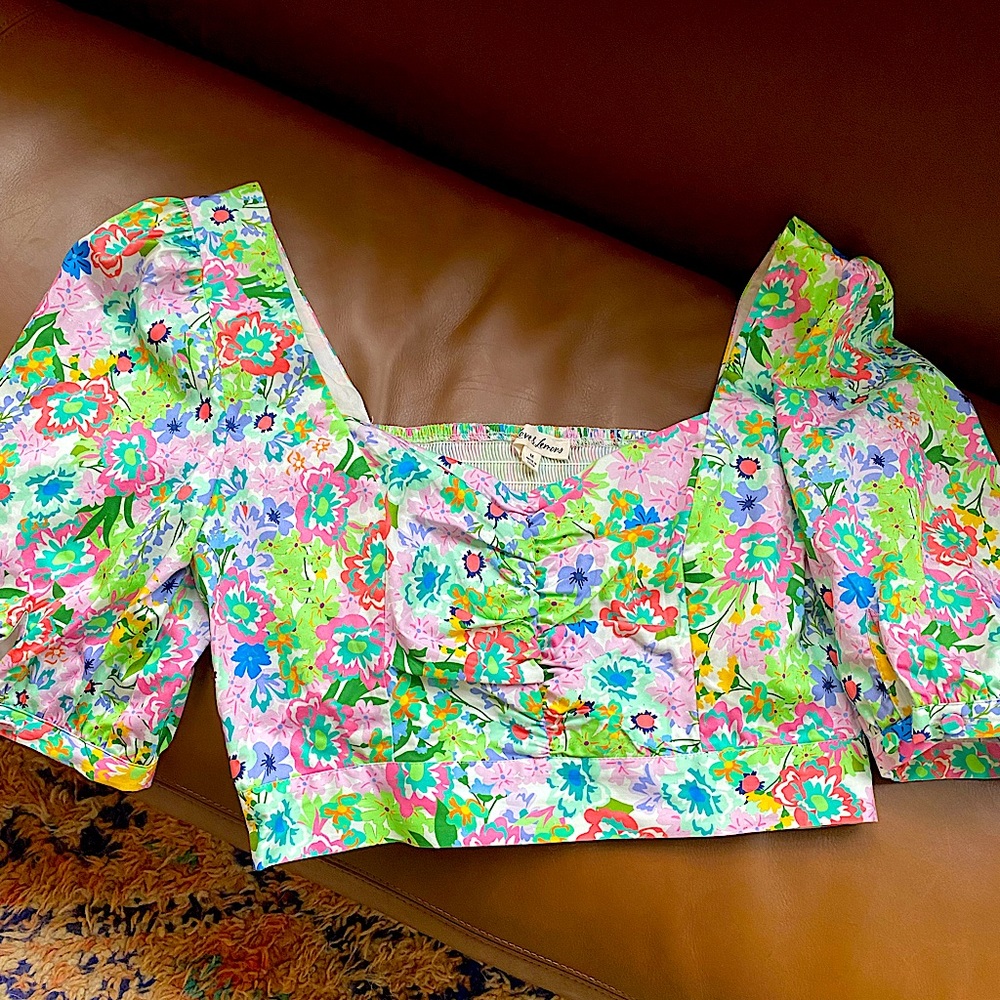 NWOT For Love & Lemons Floral Blouse.  Size M.